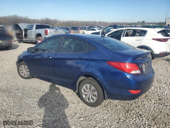 2017 Hyundai Accent SE with VIN KMHCT4AE0HU268097, listed as a Copart auction lot 47112445 with 108,703 mi miles and Salvage Title. Bid and sale history available at carsss.com. Image 2.
