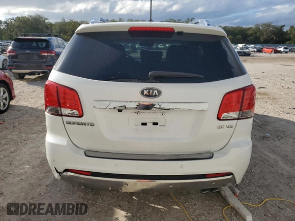 2012 Kia Sorento SX with VIN 5XYKW4A23CG218043, listed as a Copart auction lot 86247404 with 177,379 mi miles and Salvage Title. Bid and sale history available at carsss.com. Image 6.