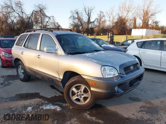 2003 Hyundai Santa Fe GLS with VIN KM8SC73D73U518784, listed as a IAAI auction lot 41348907 with 127,980 mi miles. Bid and sale history available at carsss.com. Image 1.