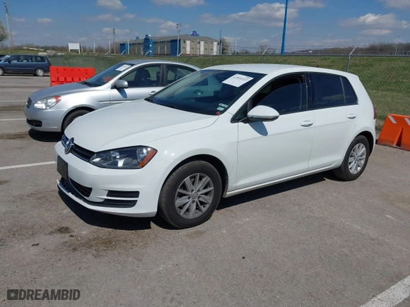 2015 Volkswagen Golf TSI SEL with VIN 3VW217AU9FM010318, listed as a IAAI auction lot 41895333 with 1 mi miles. Bid and sale history available at carsss.com. Image 17.