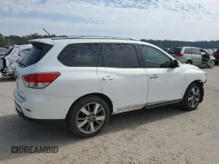 2014 Nissan Pathfinder Platinum with VIN 5N1AR2MNXEC679465, listed as a Copart auction lot 46232425 with 225,699 mi miles and Salvage title. Bid and sale history available at DreamBid. Image 3.