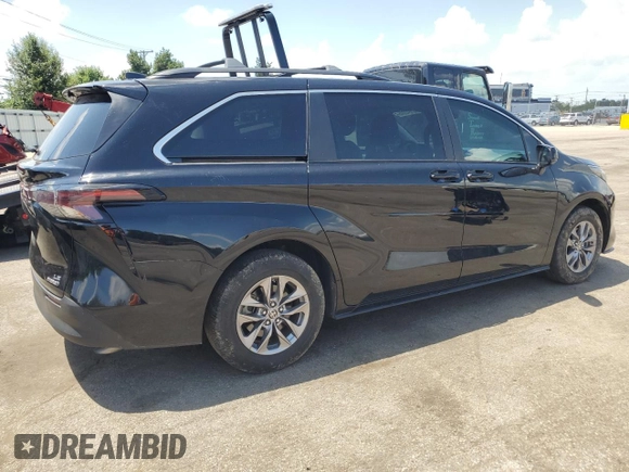 2023 Toyota Sienna LE with VIN 5TDKRKEC3PS153363, listed as a Copart auction lot 61843745 with 36,575 mi miles and Salvage title. Bid and sale history available at DreamBid. Image 3.