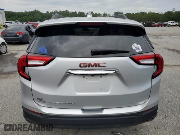 2022 GMC Terrain SLE with VIN 3GKALMEV8NL116133, listed as a Copart auction lot 59730865 with 46,227 mi miles and Salvage title. Bid and sale history available at DreamBid. Image 6.