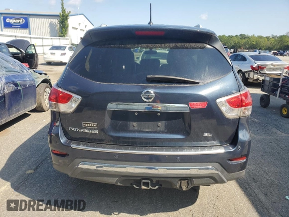 2015 Nissan Pathfinder S with VIN 5N1AR2MN9FC699014, listed as a Copart auction lot 64360664 with 146,005 mi miles and Salvage Title. Bid and sale history available at carsss.com. Image 6.