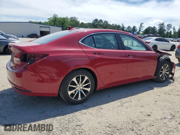 2017 Acura TLX Technology with VIN 19UUB1F50HA010071, listed as a Copart auction lot 56972615 with 124,740 mi miles and Salvage title. Bid and sale history available at DreamBid. Image 3.