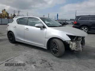 2011 Lexus CT 200h with VIN JTHKD5BH4B2041752, listed as a Copart auction lot 49601325 with 169,248 mi miles and Salvage Title. Bid and sale history available at DreamBid. Image 4.