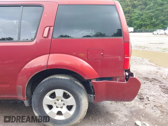 2008 Nissan Pathfinder S with VIN 5N1AR18U58C607301, listed as a IAAI auction lot 40503693 with 118,080 mi miles and . Bid and sale history available at DreamBid. Image 13.