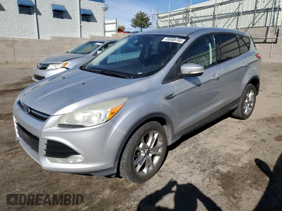 2013 Ford Escape SEL with VIN 1FMCU0H9XDUB09113, listed as a Copart auction lot 49508765 with 179,863 mi miles and Salvage Title. Bid and sale history available at carsss.com. Image 1.