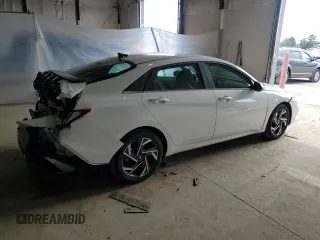 2024 Hyundai Elantra SEL with VIN KMHLS4DG9RU752139, listed as a Copart auction lot 51451825 with 6,715 mi miles and Salvage title. Bid and sale history available at DreamBid. Image 3.