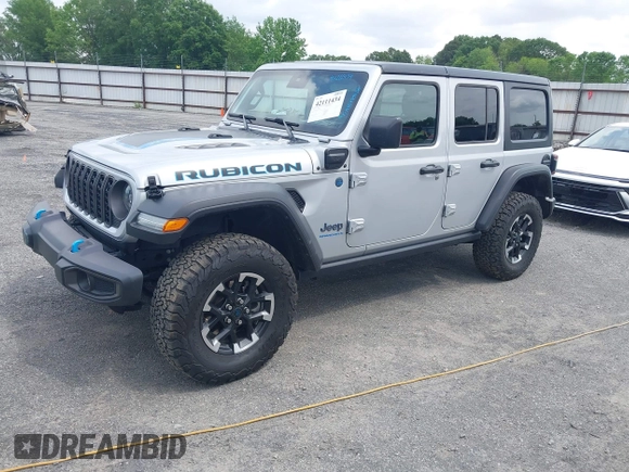 2024 Jeep Wrangler Rubicon with VIN 1C4RJXR61RW224506, listed as a IAAI auction lot 42111434 with 33,689 mi miles and . Bid and sale history available at DreamBid. Image 19.