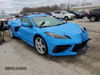 2022 Chevrolet Corvette 1LT with VIN 1G1YA2D4XN5110615, listed as a Copart auction lot 80873454 with 20,895 mi miles and Salvage Title. Bid and sale history available at carsss.com. Image 4.