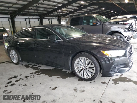 2019 Audi A7 Premium Plus with VIN WAUR2AF22KN052569, listed as a Copart auction lot 72126934 with 74,366 mi miles and Salvage Title. Bid and sale history available at carsss.com. Image 4.