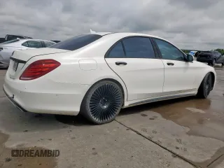 2015 Mercedes-Benz S 550 with VIN WDDUG8CB5FA146265, listed as a Copart auction lot 55994135 with 124,606 mi miles and Clean Title. Bid and sale history available at carsss.com. Image 3.