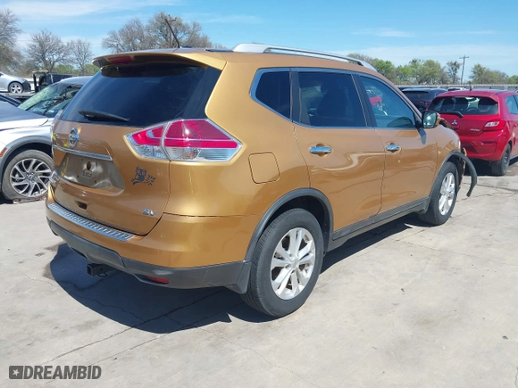 2015 Nissan Rogue S with VIN KNMAT2MT6FP510526, listed as a IAAI auction lot 41779947 with 99,132 mi miles. Bid and sale history available at carsss.com. Image 4.