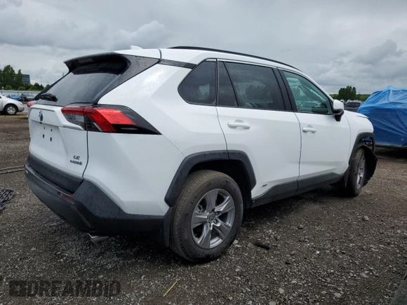 2023 Toyota RAV4 Hybrid XLE Premium with VIN 2T3BWRFV2PW180828, listed as a Copart auction lot 58172534 with 8,428 mi miles and Salvage title. Bid and sale history available at DreamBid. Image 3.