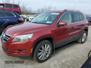 2011 Volkswagen Tiguan SE with VIN WVGBV7AX7BW001124, listed as a Copart auction lot 53044005 with 150,072 mi miles and Salvage Title. Bid and sale history available at DreamBid. Image 1.