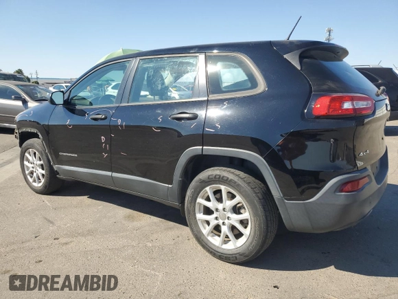 2017 Jeep Cherokee Sport z VIN 1C4PJMAB4HD230664, wystawiony jako Copart lot #63707935 z przebiegiem 94 957 mil mil oraz Szkoda całkowita • Salvage title. Historia ofert i sprzedaży dostępna na DreamBid. Obrazek 2.
