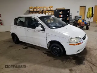 2007 Chevrolet Aveo LS with VIN KL1TD66677B778088, listed as a Copart auction lot 62846275 with Not provided miles and Salvage title. Bid and sale history available at DreamBid. Image 4.