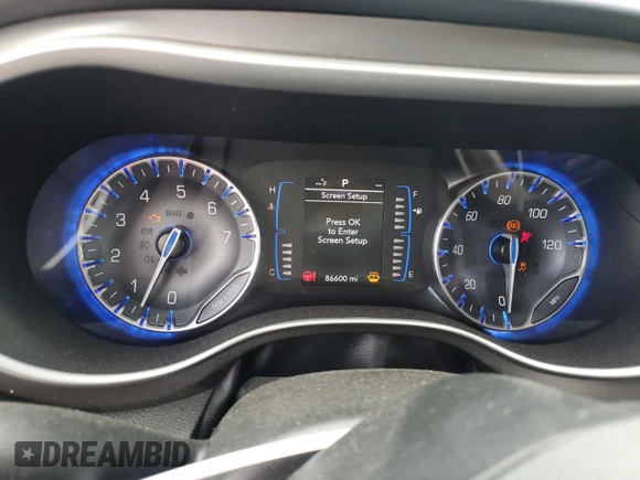 2020 Chrysler Pacifica Touring L with VIN 2C4RC1BG4LR223523, listed as a Copart auction lot 66622825 with 86,600 mi miles and Salvage title. Bid and sale history available at DreamBid. Image 9.
