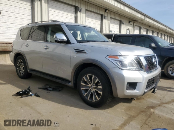 2020 Nissan Armada SV z VIN JN8AY2ND3LX016696, wystawiony jako Copart lot #48732465 z przebiegiem 113 219 mil mil oraz Szkoda całkowita • Salvage title. Historia ofert i sprzedaży dostępna na DreamBid. Obrazek 4.