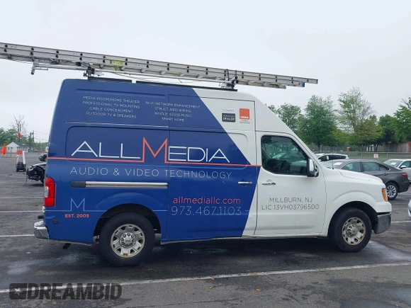 2012 Nissan NV SV with VIN 1N6BF0LYXCN102483, listed as a IAAI auction lot 42185443 with 161,914 mi miles and . Bid and sale history available at DreamBid. Image 13.