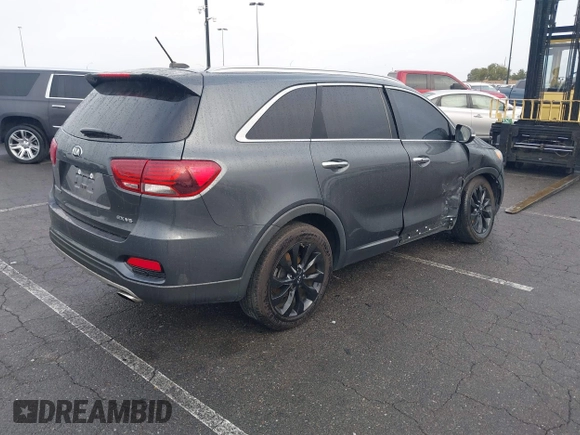 2020 Kia Sorento EX V6 with VIN 5XYPH4A55LG665371, listed as a IAAI auction lot 41719572 with 87,759 mi miles. Bid and sale history available at carsss.com. Image 4.