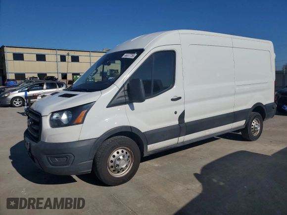 2020 Ford Transit Cargo with VIN 1FTBR2C80LKA40423, listed as a Copart auction lot 44417755 with 165,857 mi miles and Salvage Title. Bid and sale history available at DreamBid. Image 1.