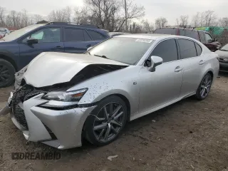 2017 Lexus GS with VIN JTHBA1BL8HA003798, listed as a Copart auction lot 43376205 with 66,541 mi miles and Salvage Title. Bid and sale history available at carsss.com. Image 1.