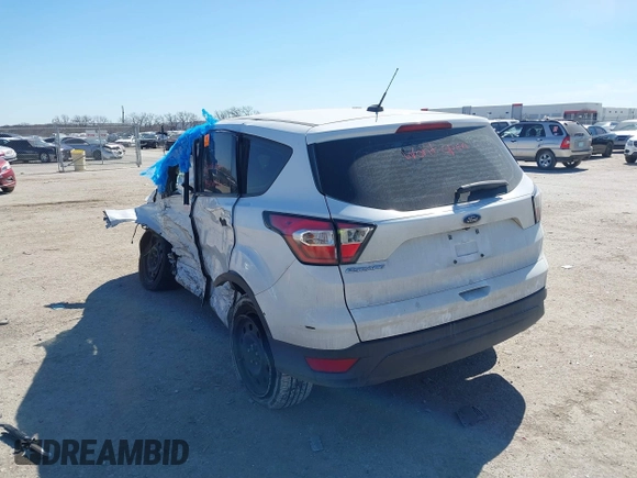 2018 Ford Escape S with VIN 1FMCU0F74JUA63470, listed as a IAAI auction lot 41688124 with 1 mi miles. Bid and sale history available at carsss.com. Image 3.