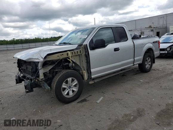 2018 Ford F-150 XL with VIN 1FTEX1EB4JKD24981, listed as a Copart auction lot 56063335 with 190,135 mi miles and Salvage title. Bid and sale history available at DreamBid. Image 1.