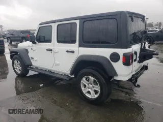 2022 Jeep Wrangler Unlimited Sport S with VIN 1C4HJXDN1NW150976, listed as a Copart auction lot 45183705 with 41,765 mi miles and Salvage Title. Bid and sale history available at carsss.com. Image 2.