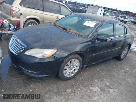 2012 Chrysler 200 LX with VIN 1C3CCBAB9CN214335, listed as a IAAI auction lot 42003721 with 225,632 mi miles and . Bid and sale history available at carsss.com. Image 2.