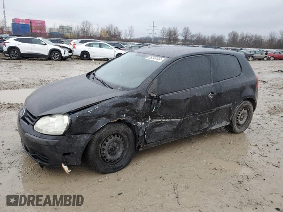 2009 Volkswagen Rabbit S with VIN WVWAB71K19W110539, listed as a Copart auction lot 85843454 with Not provided miles and Salvage title. Bid and sale history available at DreamBid. Image 1.