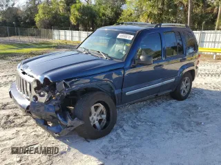 2005 Jeep Liberty Limited with VIN 1J4GK58KX5W618257, listed as a Copart auction lot 46154025 with 215,853 mi miles and Salvage Title. Bid and sale history available at carsss.com. Image 1.