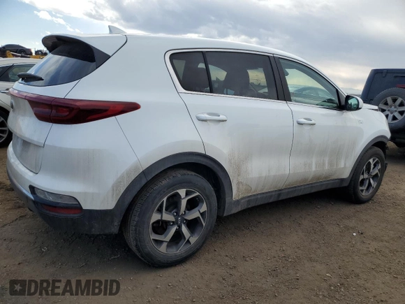2022 Kia Sportage LX with VIN KNDPMCAC5N7000264, listed as a Copart auction lot 48331525 with 46,509 mi miles and Salvage Title. Bid and sale history available at carsss.com. Image 3.