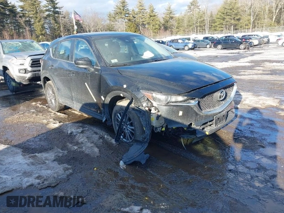 2018 Mazda CX-5 Sport with VIN JM3KFBBM8J0372701, listed as a IAAI auction lot 41643531 with 85,886 mi miles. Bid and sale history available at carsss.com. Image 1.