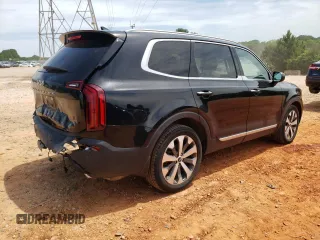 2022 Kia Telluride S with VIN 5XYP64HC1NG222809, listed as a Copart auction lot 57153625 with 74,368 mi miles and Salvage title. Bid and sale history available at DreamBid. Image 3.