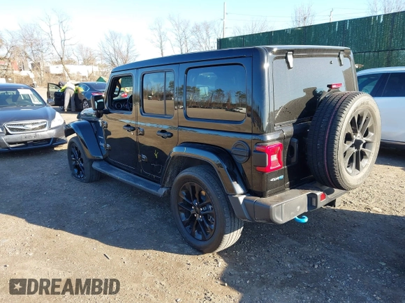 2023 Jeep Wrangler Sahara with VIN 1C4JJXP63PW525274, listed as a IAAI auction lot 41743099 with 38,484 mi miles and . Bid and sale history available at DreamBid. Image 3.