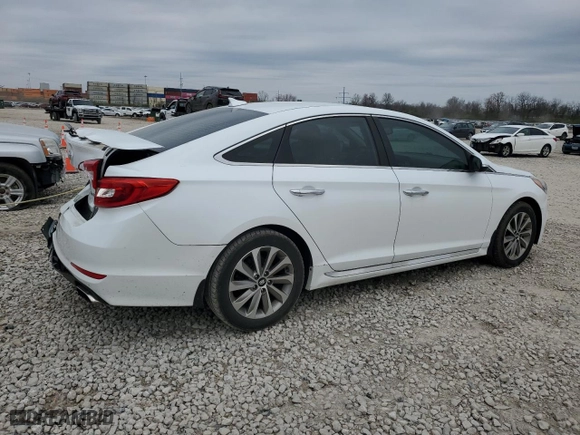 2016 Hyundai Sonata 2.4L Sport with VIN 5NPE34AF7GH267611, listed as a Copart auction lot 52349535 with 130,811 mi miles and Salvage Title. Bid and sale history available at carsss.com. Image 3.