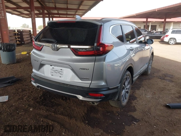 2022 Honda CR-V Touring with VIN 2HKRW2H90NH639932, listed as a IAAI auction lot 41909286 with 38,389 mi miles. Bid and sale history available at carsss.com. Image 4.