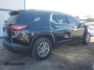 2023 Chevrolet Traverse LT Cloth with VIN 1GNERGKW7PJ272577, listed as a Copart auction lot 57145305 with 7,190 mi miles and Salvage title. Bid and sale history available at DreamBid. Image 3.