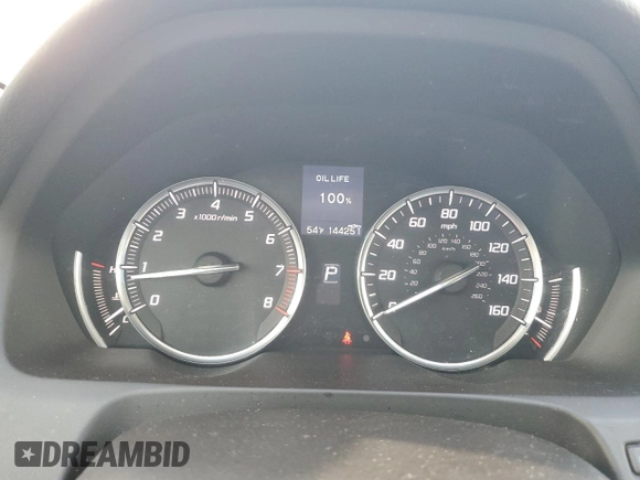 2016 Acura TLX with VIN 19UUB1F39GA006985, listed as a Copart auction lot 45708095 with 144,251 mi miles and Salvage Title. Bid and sale history available at carsss.com. Image 9.