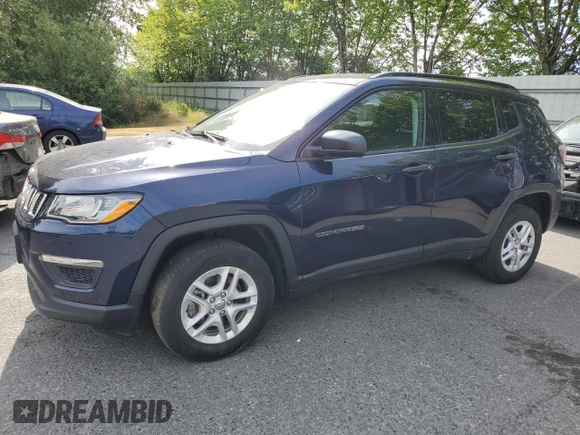 2017 Jeep Compass Sport с VIN 3C4NJDAB0HT639665, выставлен на аукционе Copart как лот 61743885 с пробегом 36 004 миль миль и Списание • Salvage title. История ставок и продаж доступна на DreamBid. Изображение 1.