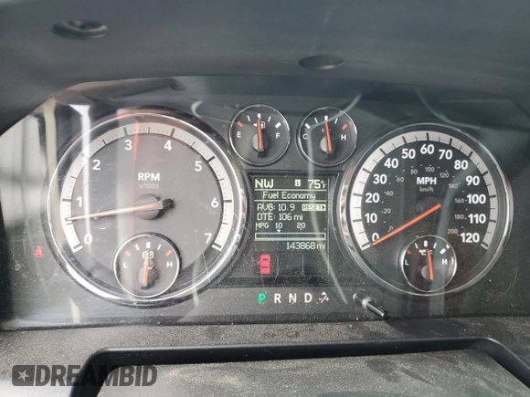 2011 Ram 1500 Big Horn с VIN 1D7RV1GTXBS673518, выставлен на аукционе Copart как лот 61342695 с пробегом 143 868 миль миль и Чистый • Clean title. История ставок и продаж доступна на DreamBid. Изображение 9.