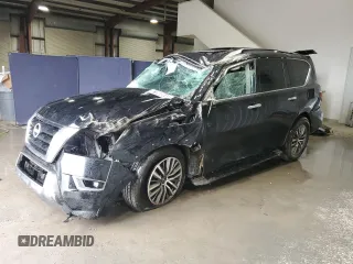 2023 Nissan Armada SL z VIN JN8AY2BC1P9181409, wystawiony jako Copart lot #61060845 z przebiegiem 52 388 mil mil oraz Szkoda całkowita • Salvage title. Historia ofert i sprzedaży dostępna na DreamBid. Obrazek 1.