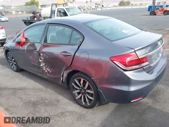 2015 Honda Civic Sedan EX-L with VIN 2HGFB2F97FH532485, listed as a IAAI auction lot 41089736 with 73,706 mi miles. Bid and sale history available at carsss.com. Image 3.