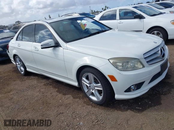 2010 Mercedes-Benz C-Class C 300 Sport with VIN WDDGF5EB8AR087895, listed as a IAAI auction lot 40724878 with 110,686 mi miles. Bid and sale history available at carsss.com. Image 1.
