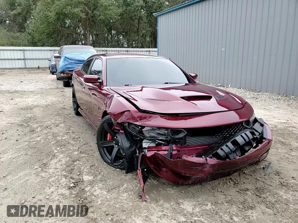 2019 Dodge Charger SRT Hellcat with VIN 2C3CDXL94KH662820, listed as a Copart auction lot 44801625 with 55,169 mi miles and Non Repairable. Bid and sale history available at DreamBid. Image 10.