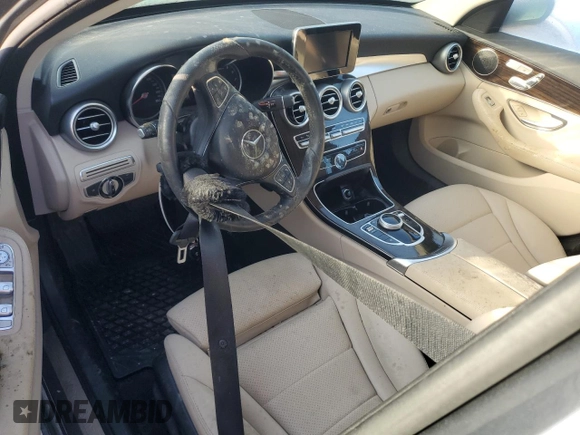 2017 Mercedes-Benz C 300 with VIN 55SWF4JB9HU210401, listed as a Copart auction lot 75676224 with Not Provided miles and Salvage Title. Bid and sale history available at carsss.com. Image 8.