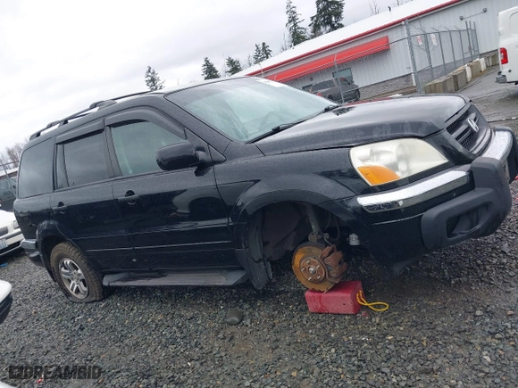 2004 Honda Pilot EX with VIN 2HKYF18674H585328, listed as a IAAI auction lot 41688735 with 214,194 mi miles. Bid and sale history available at carsss.com. Image 13.